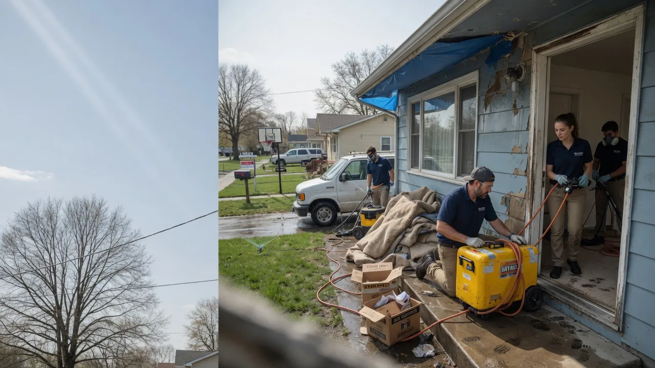 Basement Flood Cleanup in Hurst, IL near me